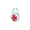 Candado de combinación disco 50mm rojo Lock