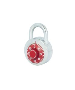 Candado de combinación disco 50mm rojo Lock