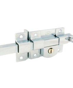 Cerradura derecha barra fija estándar cromo brillante Lock