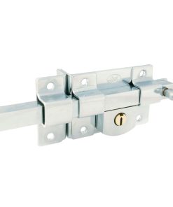 Cerradura izq barra fija llave estándar cromo brillante Lock