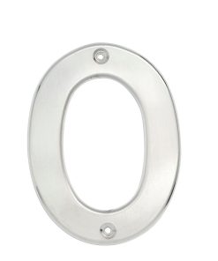 Numero 0 bold 4 in cromo satinado Lock