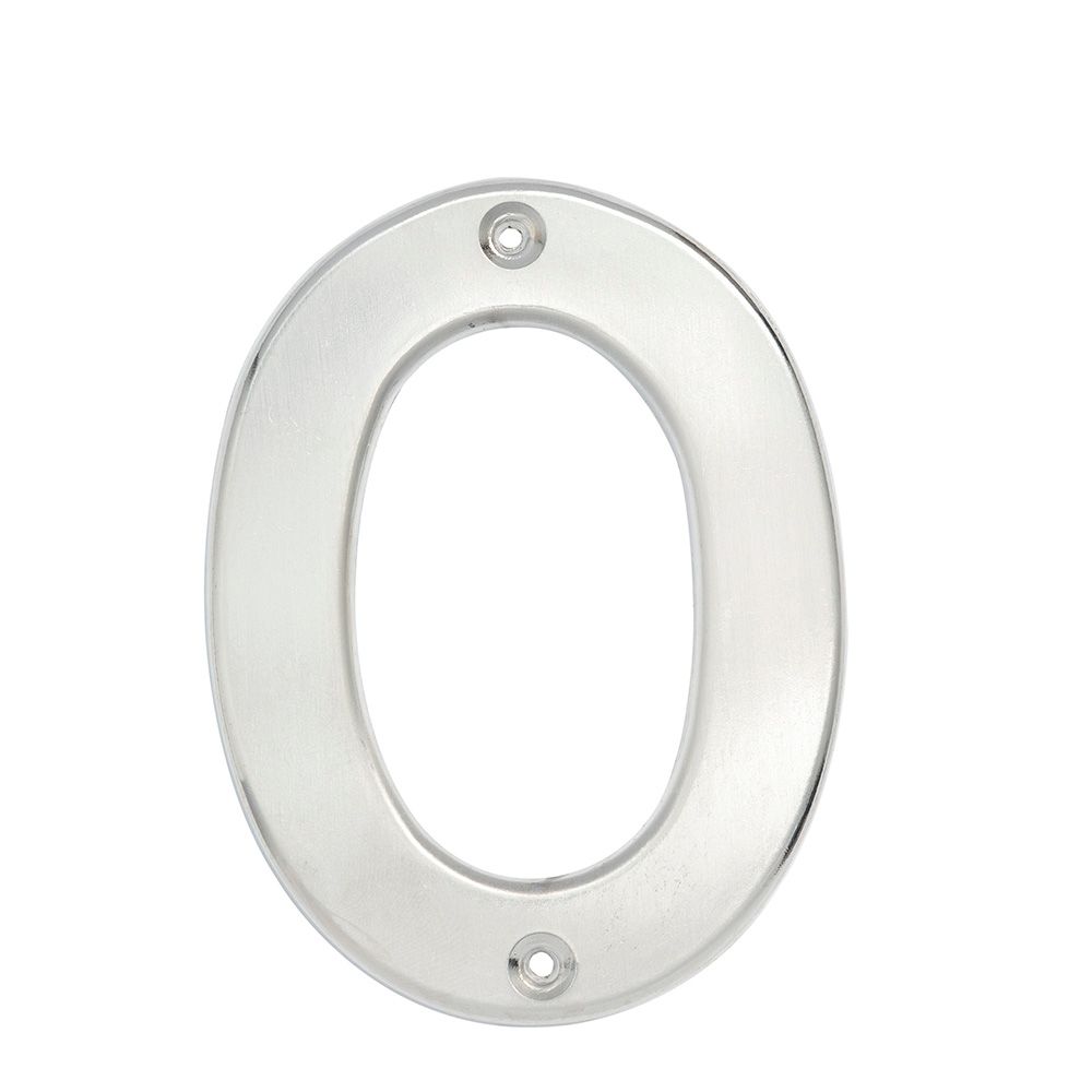 Numero 0 bold 4 in cromo satinado Lock