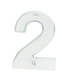 Numero 2 bold 4 in cromo satinado Lock