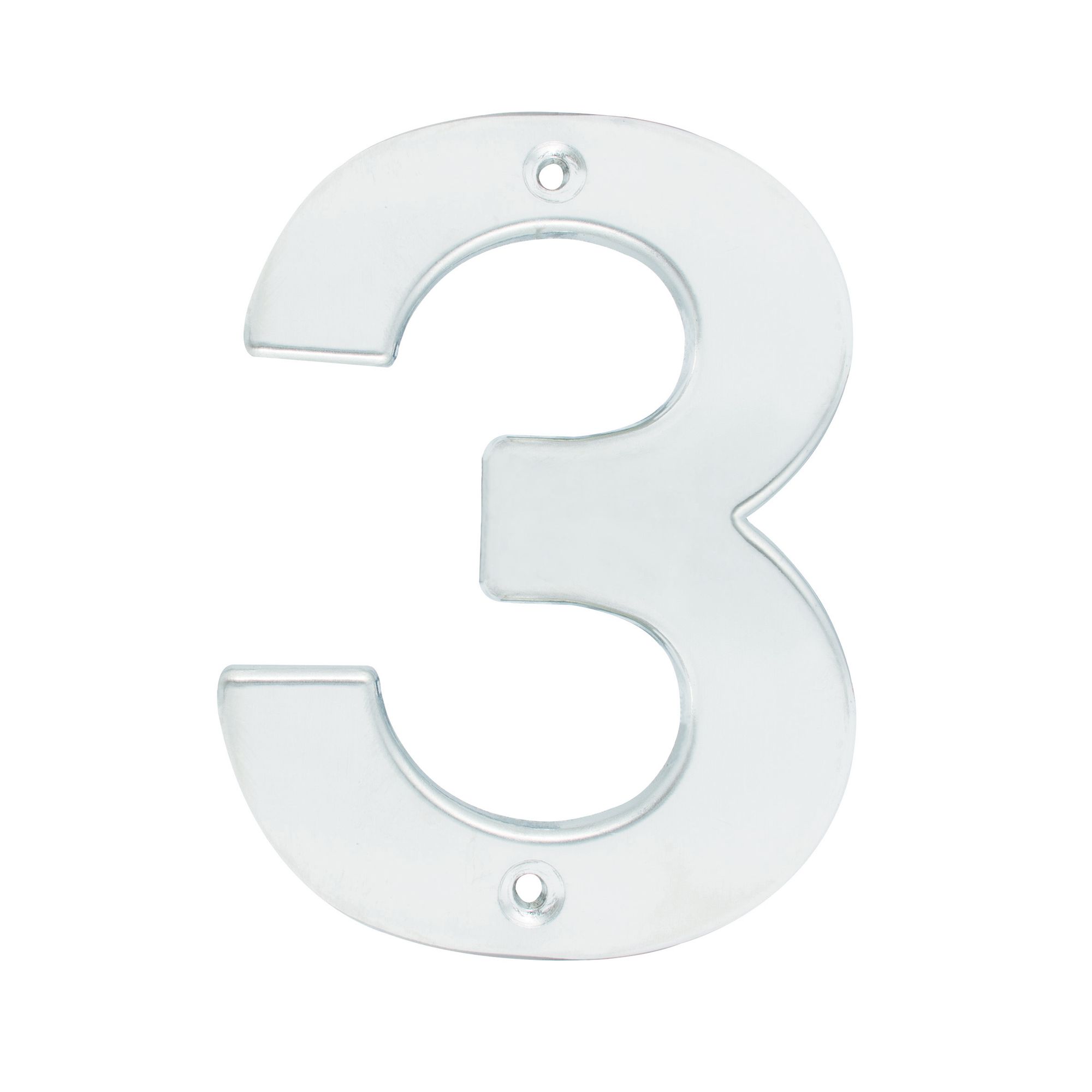 Numero 3 bold 4 in cromo satinado Lock
