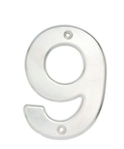 Numero 9 bold 4 in cromo satinado Lock