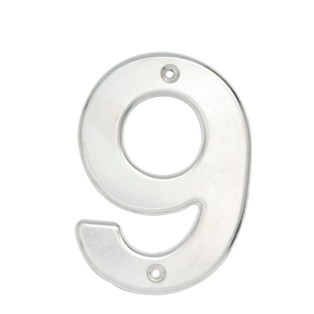 Numero 9 bold 4 in cromo satinado Lock