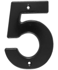 Número 5 bold 4 in negro