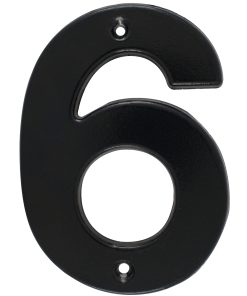 Número 6 bold 4 in negro