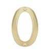 Numero 0 slim 4 in latón brillante Lock