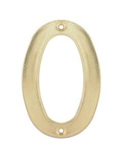Numero 0 slim 4 in latón brillante Lock