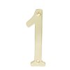 Numero 1 slim 4 in latón brillante Lock
