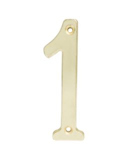 Numero 1 slim 4 in latón brillante Lock
