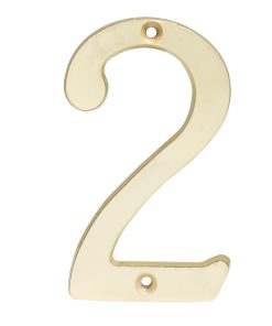 Numero 2 slim 4 in latón brillante Lock