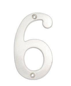 Numero 6 slim 4 in cromo satinado Lock