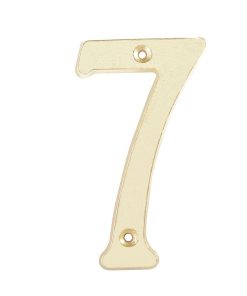 Numero 7 slim 4 in latón brillante Lock