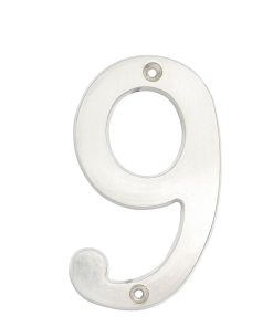 Numero 9 slim 4 in cromo satinado Lock