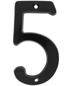 Número 5 slim 4 in negro