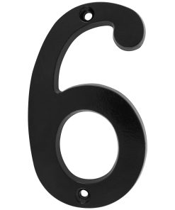 Número 6 slim 4 in negro