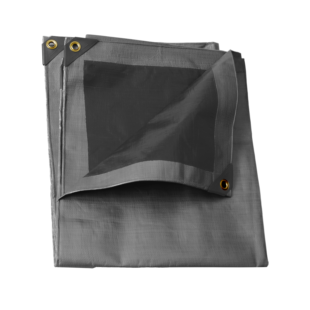 Lona de polietileno para uso r udo color gris, 6 x 9 m