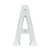 Letra A slim 4 in cromo satinado Lock