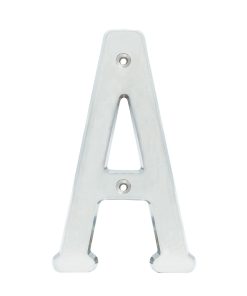 Letra A slim 4 in cromo satinado Lock