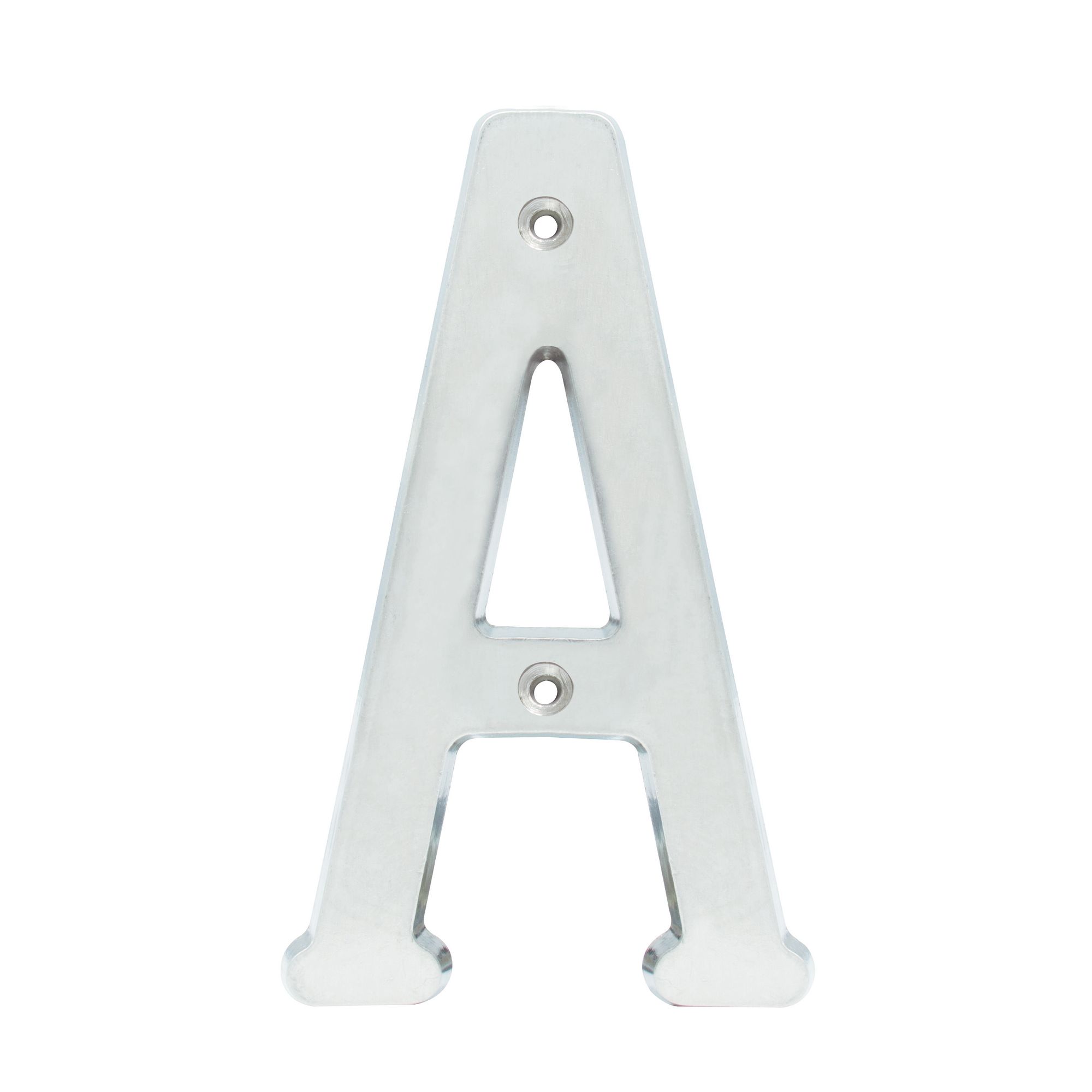 Letra A slim 4 in cromo satinado Lock