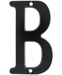 Letra B slim 4 in negro