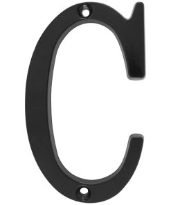 Letra C slim 4 in negro