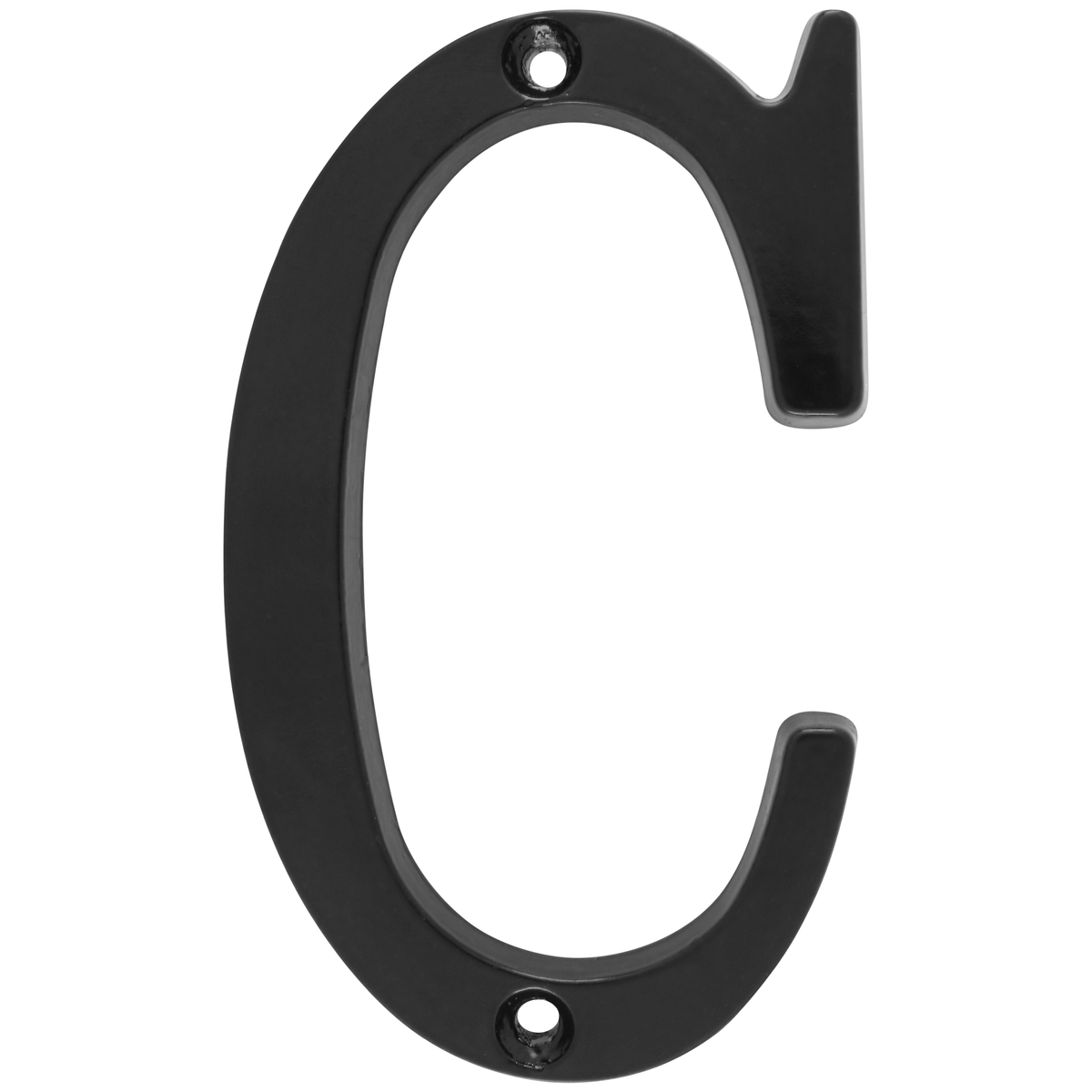 Letra C slim 4 in negro