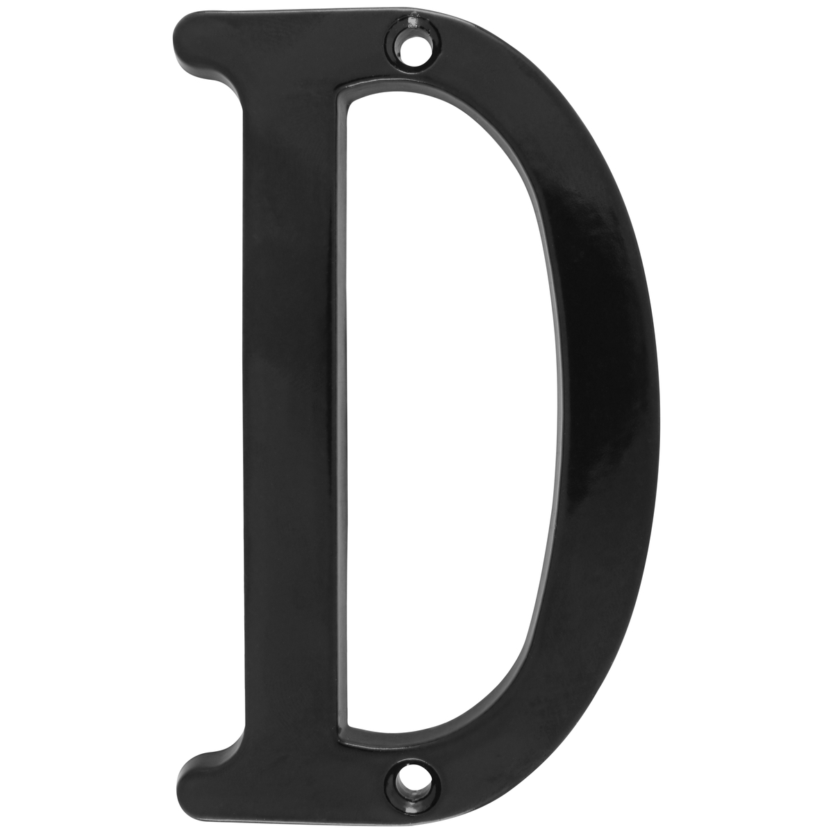 Letra D slim 4 in negro