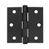 Bisagra cuadrada perno suelto de acero negro 3 in x 3 in