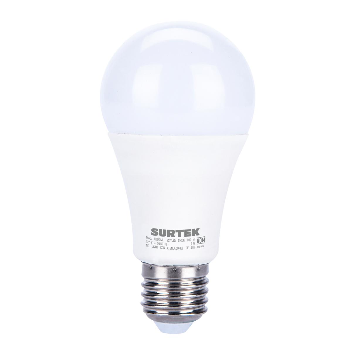 Lámpara de LED tipo bulbo A19, 9 W luz de día con sensor de movimiento