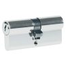 Cilindro europeo 70mm estándar y mariposa níquel satina Lock
