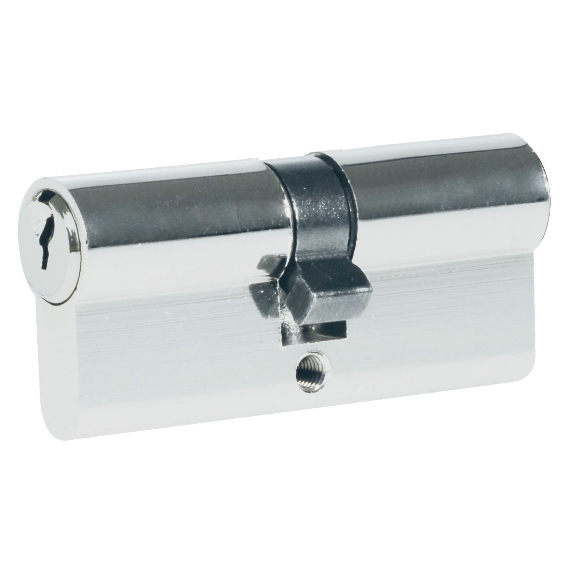 Cilindro europeo 70mm llave puntos y mariposa níquel Lock
