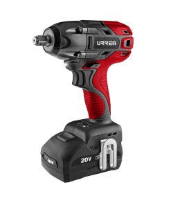 Pistola de impacto inalámbrica Urrea con cuadro de 1/2 in, voltaje de carga de 120 V, voltaje de batería de 20 V, torque máximo de 170 Nm, velocidad máxima de 2 200 rpm, 3000 i/m Urrea