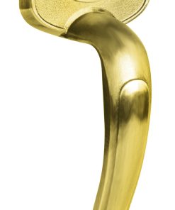 Jaladera decorativa para sobreponer latón brillante Lock