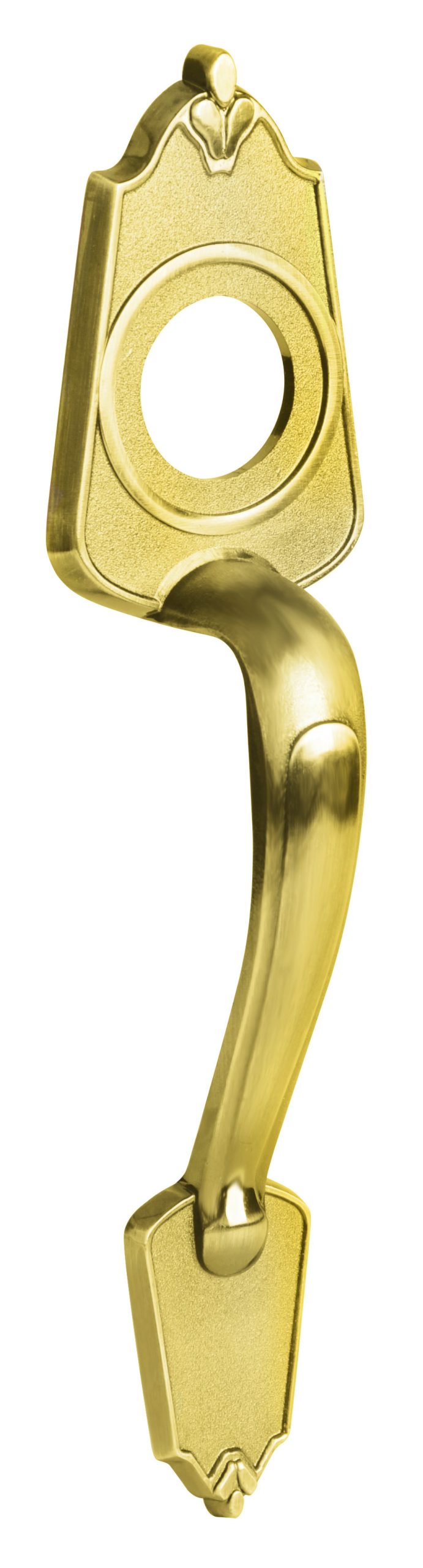 Jaladera decorativa para sobreponer latón brillante Lock