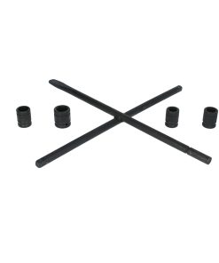 Juego de llave de cruz multifu ncional con dados combinados f osfatizados, 5 piezas