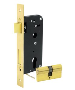 Mecanismo de embutir llave de puntos latón brillante Lock