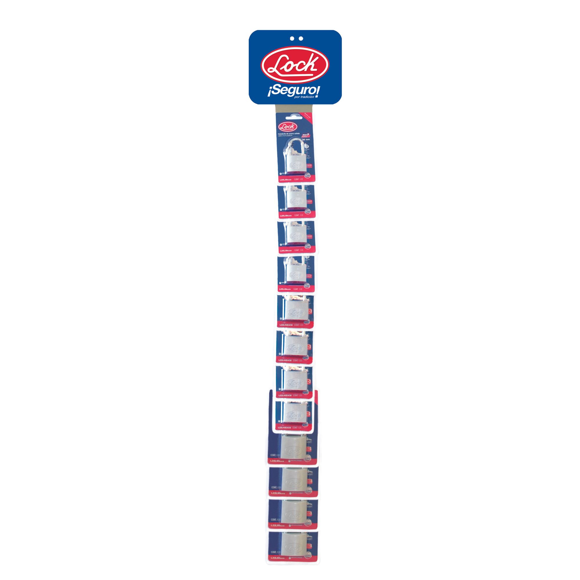 Tira de impulso con candados largos Lock