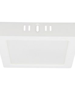 Luminario de LED de sobreponer cuadrado 12 W, luz de día