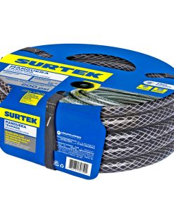 Surtek Manguera tramada gris 1/2 in armada conector plást 20m