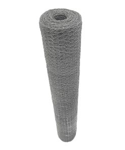 Malla hexagonal galvanizada ca libre 22, abertura 25 mm, 1 x 45 m