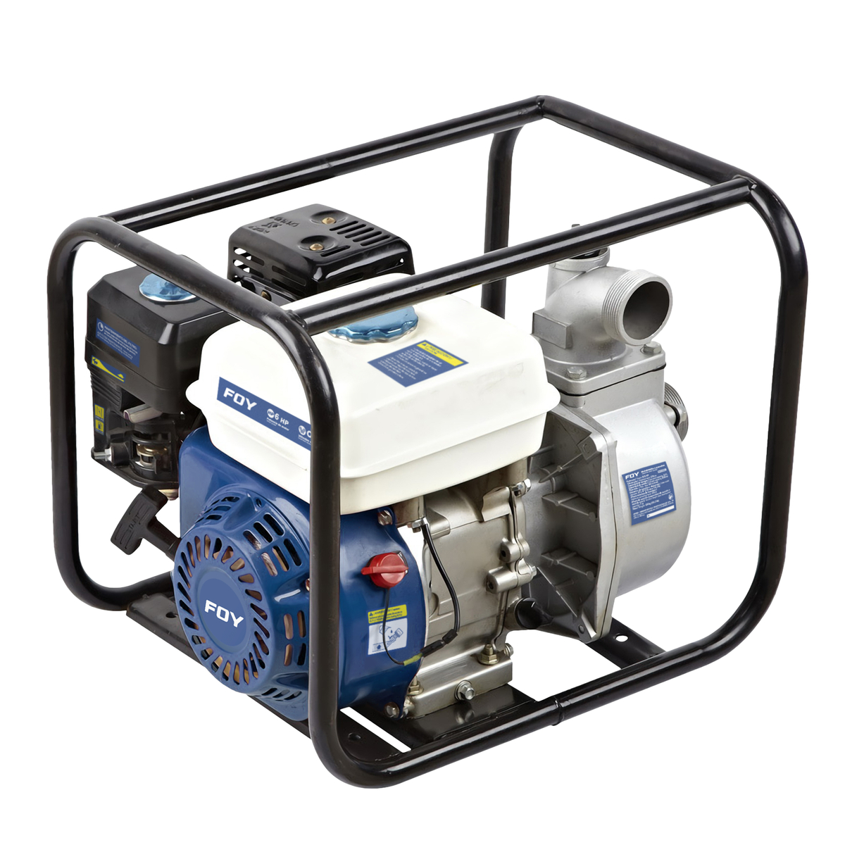 Motobomba a gasolina con diáme tro de succión y descarga de 2 x 2 in, 6 HP
