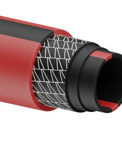 Manguera para jardín de 6 capa s reforzada con conector metál ico robusto 5/8 in, 25 m