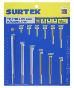 Muestrario de tornillos tipo m aquina 5/16 in
