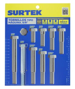 Muestrario de tornillos tipo m aquina 5/8 in