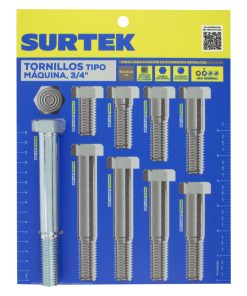 Muestrario de tornillos tipo m aquina 3/4 in