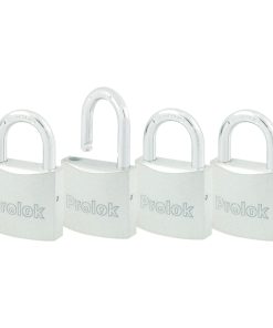 Jgo 4 candado acero cort 38mm Prolok