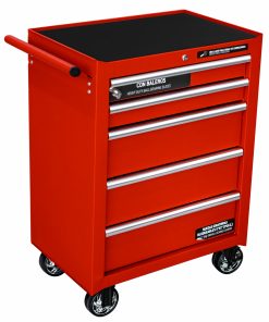 Gabinete móvil 5 gavetas color rojo serie P 27 in